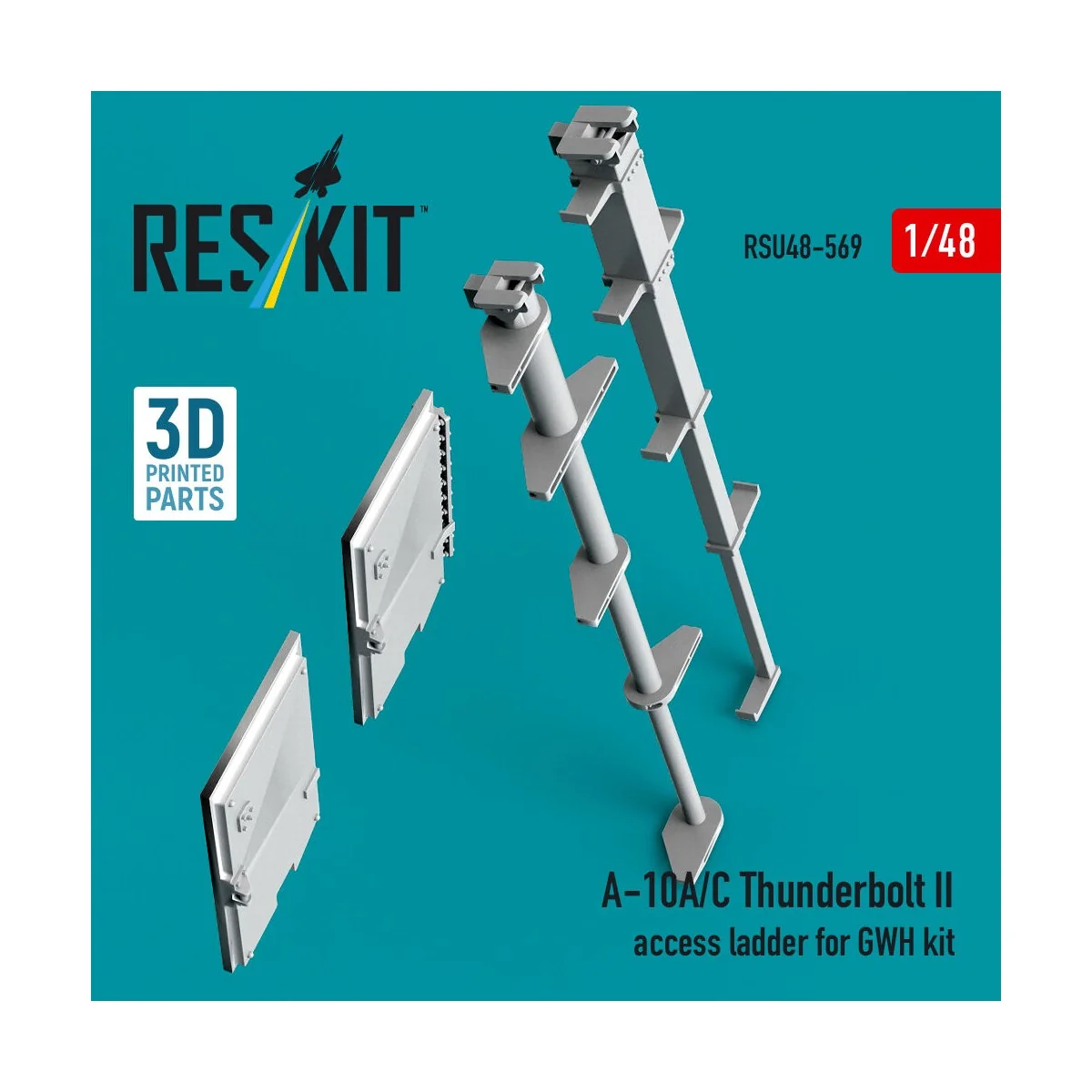 A-10A/C Thunderbolt II access ladder for GWH kit (3D Printed) - Res...
