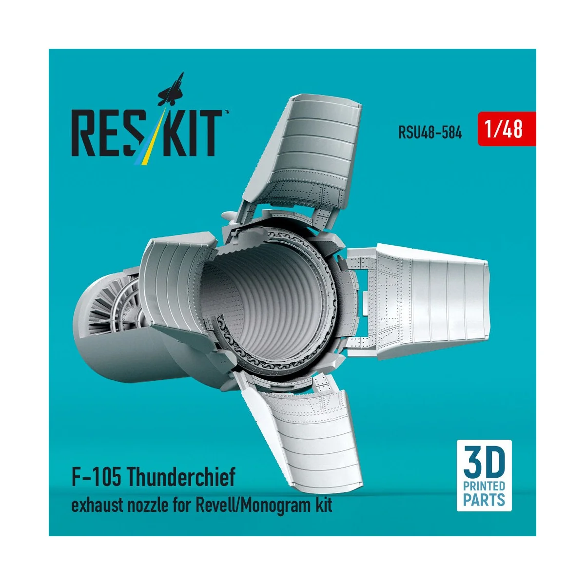 F-105 Thunderchief exhaust nozzle for Revell/Monogram kit (3D Print... F-105 Thunderchief exhaust nozzle for Revell/Monogram kit (3D Print...