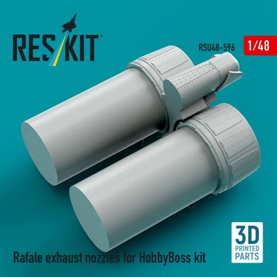 Rafale exhaust nozzles for HobbyBoss kit (3D Printed) - ResKit Mode...