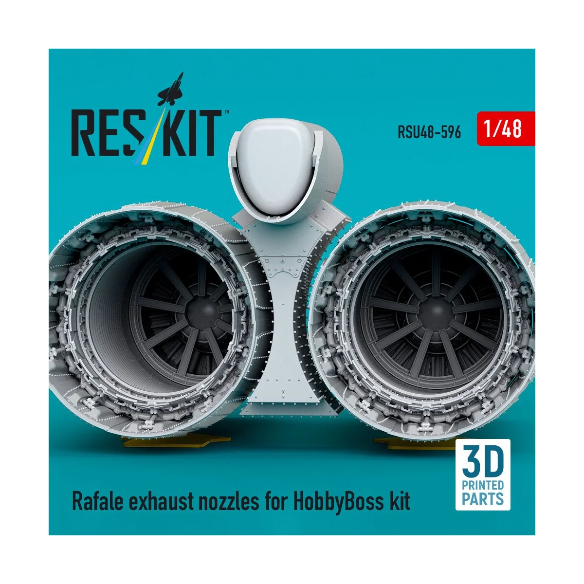 Rafale exhaust nozzles for HobbyBoss kit (3D Printed) - ResKit Mode...