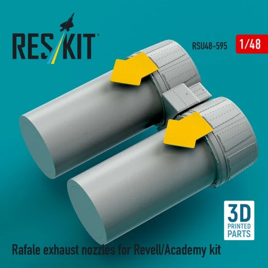 Rafale exhaust nozzles for Revell/Academy kit (3D Printed), 1/48 - ... Rafale exhaust nozzles for Revell/Academy kit (3D Printed), 1/48 - ...