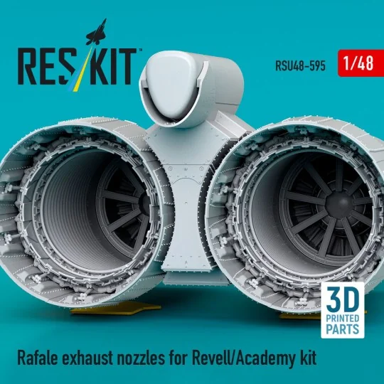 Rafale exhaust nozzles for Revell/Academy kit (3D Printed), 1/48 - ... Rafale exhaust nozzles for Revell/Academy kit (3D Printed), 1/48 - ...