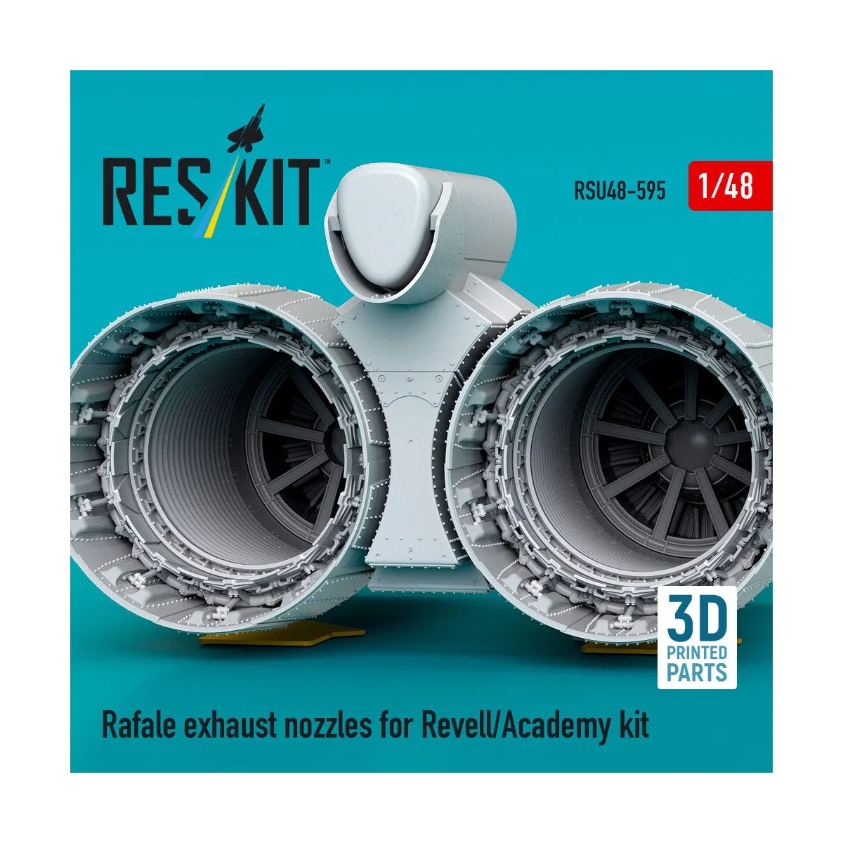 Rafale exhaust nozzles for Revell/Academy kit (3D Printed), 1/48 - ... Rafale exhaust nozzles for Revell/Academy kit (3D Printed), 1/48 - ...