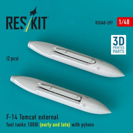 F-14 Tomcat external fuel tanks 1000l (early and late) with pylons ...