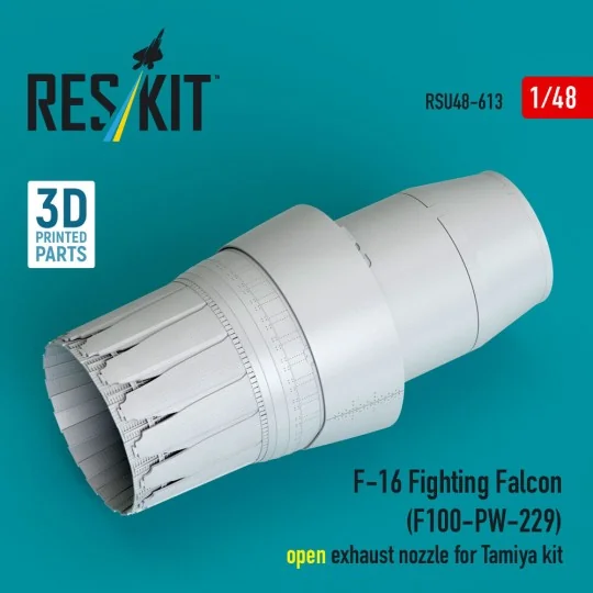 F-16 Fighting Falcon (F100-PW-229) open exhaust nozzle for Tamiya k...