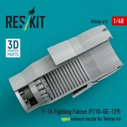 F-16 Fighting Falcon (F110-GE-129) open exhaust nozzle for Tamiya k...