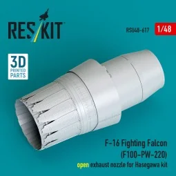 F-16 Fighting Falcon (F100-PW-220) open exhaust nozzle for Hasegawa...