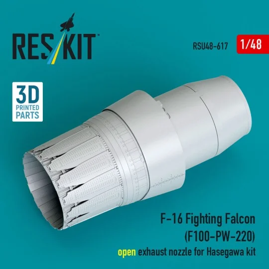 F-16 Fighting Falcon (F100-PW-220) open exhaust nozzle for Hasegawa... F-16 Fighting Falcon (F100-PW-220) open exhaust nozzle for Hasegawa...