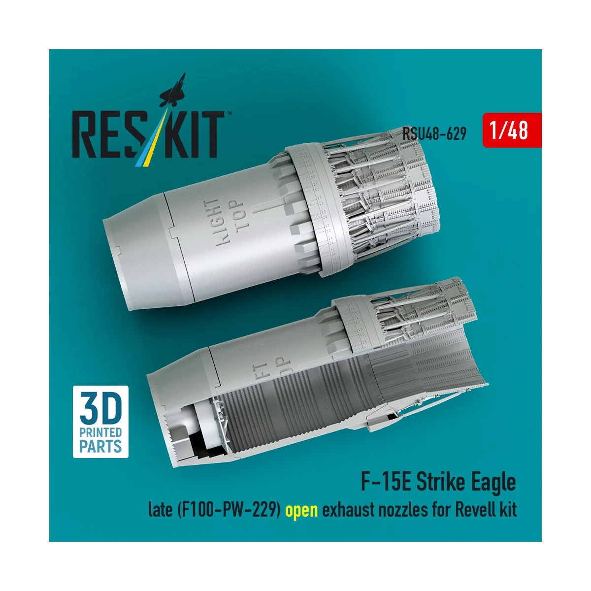 F?15E Strike Eagle late (F100-PW-229) open exhaust nozzles for Reve... F?15E Strike Eagle late (F100-PW-229) open exhaust nozzles for Reve...