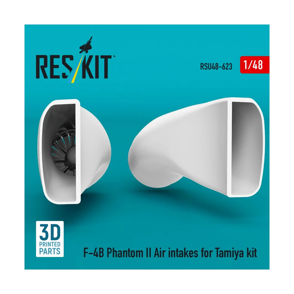 F-4B Phantom II Air intakes for Tamiya kit (3D Printed) - ResKit Mo...