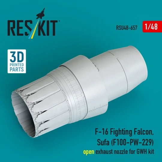 F-16 Fighting Falcon, Sufa (F100-PW-229) open exhaust nozzles for G...