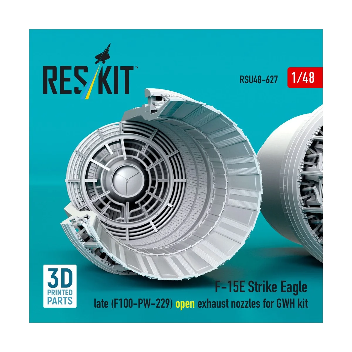 F?15E Strike Eagle late (F100-PW-229) open exhaust nozzles for GWH ...