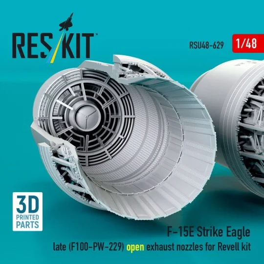F?15E Strike Eagle late (F100-PW-229) open exhaust nozzles for Reve...