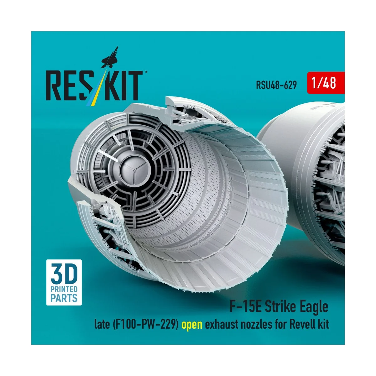 F?15E Strike Eagle late (F100-PW-229) open exhaust nozzles for Reve...