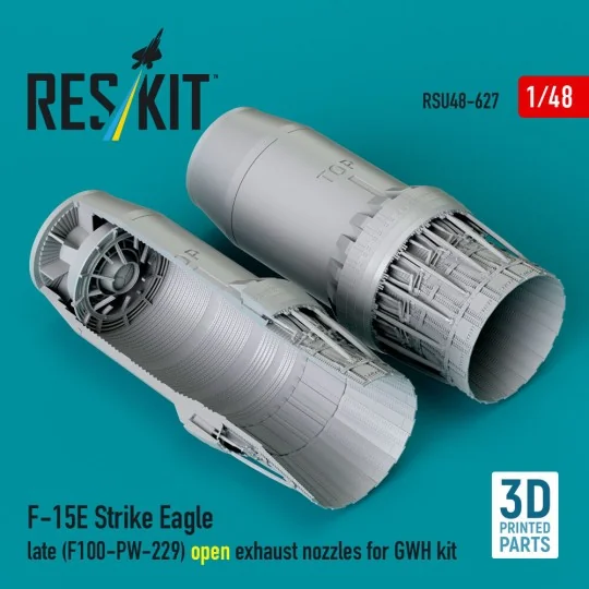 F?15E Strike Eagle late (F100-PW-229) open exhaust nozzles for GWH ...