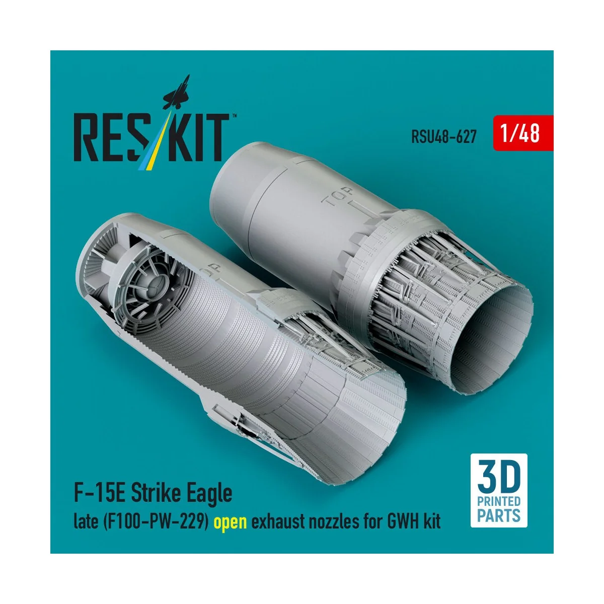 F?15E Strike Eagle late (F100-PW-229) open exhaust nozzles for GWH ...