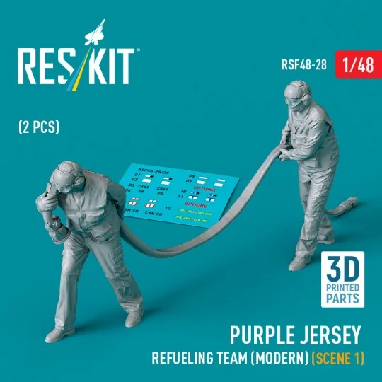 Purple jersey refueling team (modern) (scene 1) (2 pcs) (3D Printed...