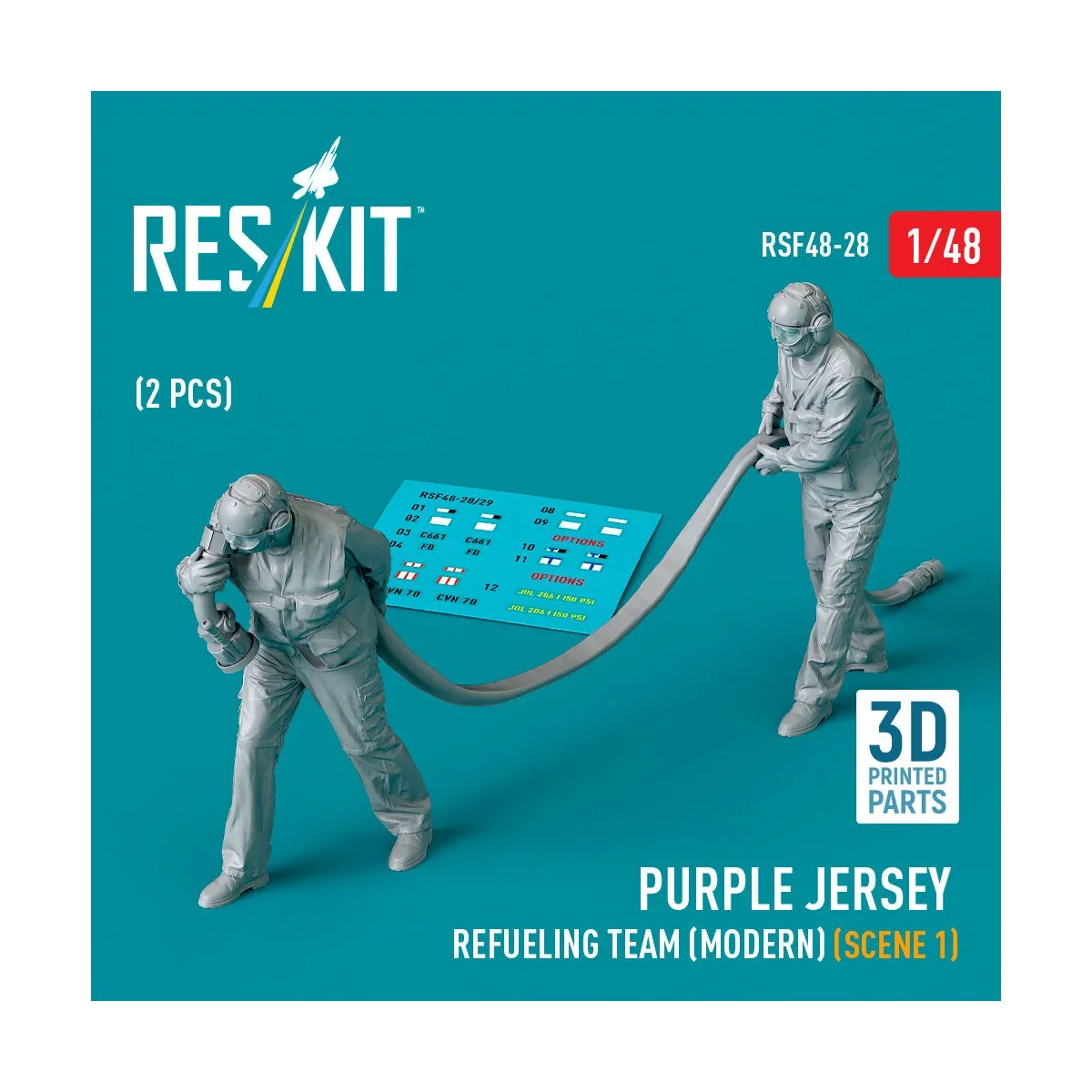 Purple jersey refueling team (modern) (scene 1) (2 pcs) (3D Printed...