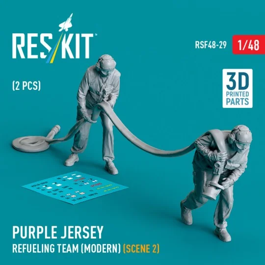 Purple jersey refueling team (modern) (scene 2) (2 pcs) (3D Printed... Purple jersey refueling team (modern) (scene 2) (2 pcs) (3D Printed...