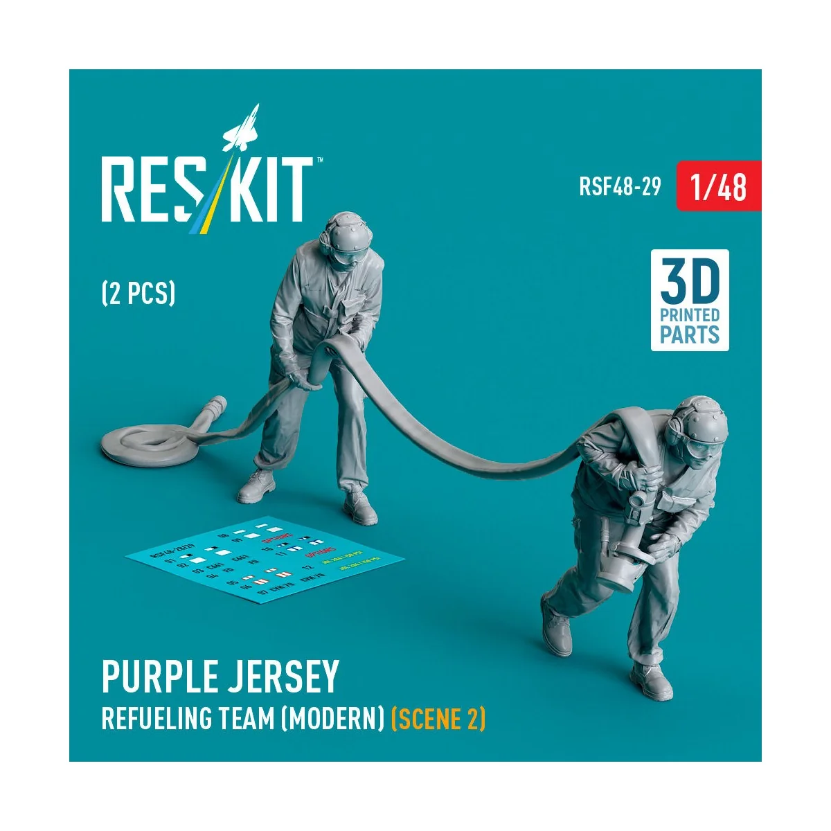 Purple jersey refueling team (modern) (scene 2) (2 pcs) (3D Printed... Purple jersey refueling team (modern) (scene 2) (2 pcs) (3D Printed...
