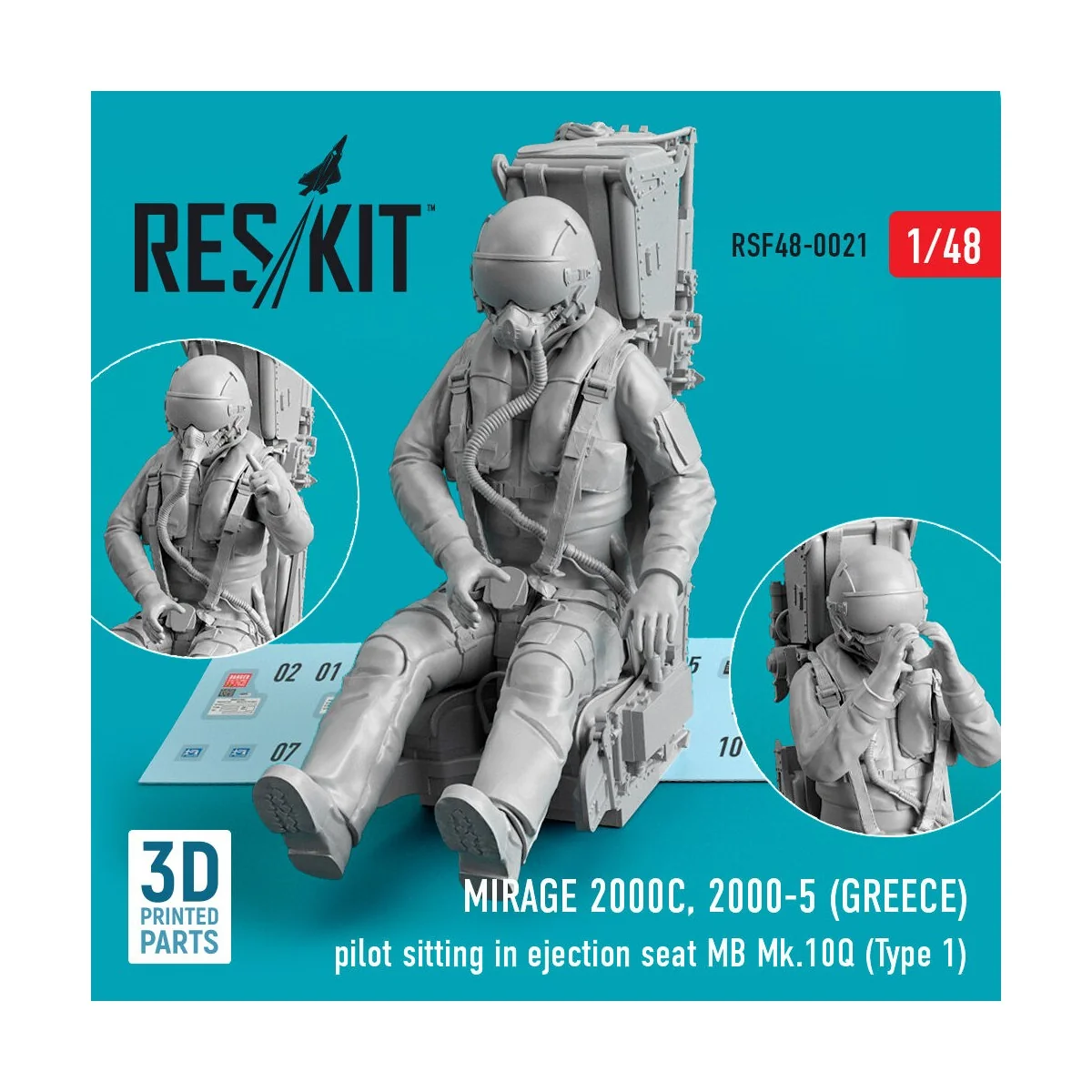 Mirage 2000C, 2000-5 (GREECE) pilot sitting in ejection seat MB Mk....