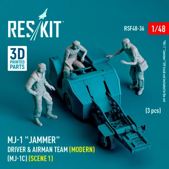 MJ-1 Jammer Driver & airman team (Modern) (MJ-1C) (scene 1) (3 pcs)...