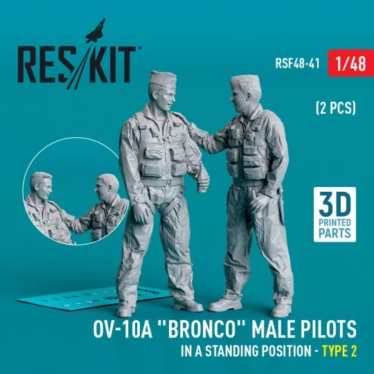 OV-10A Bronco male pilots (in a standing position - type 2) (2 pcs)... OV-10A Bronco male pilots (in a standing position - type 2) (2 pcs)...
