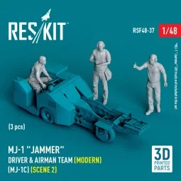 MJ-1 Jammer Driver & airman team (Modern) (MJ-1C) (scene 2) (3 pcs)...