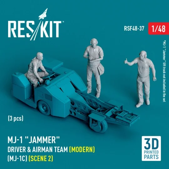 MJ-1 Jammer Driver & airman team (Modern) (MJ-1C) (scene 2) (3 pcs)...
