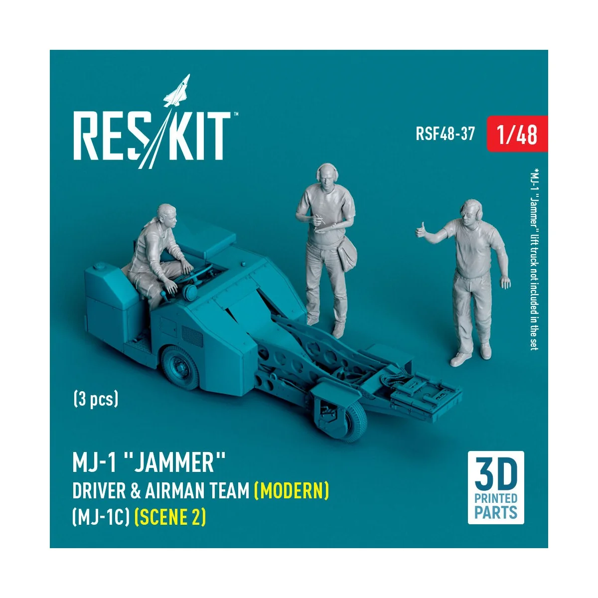 MJ-1 Jammer Driver & airman team (Modern) (MJ-1C) (scene 2) (3 pcs)...