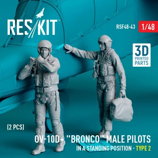 OV-10D+ Bronco male pilots (in a standing position - type 2) (2 pcs...