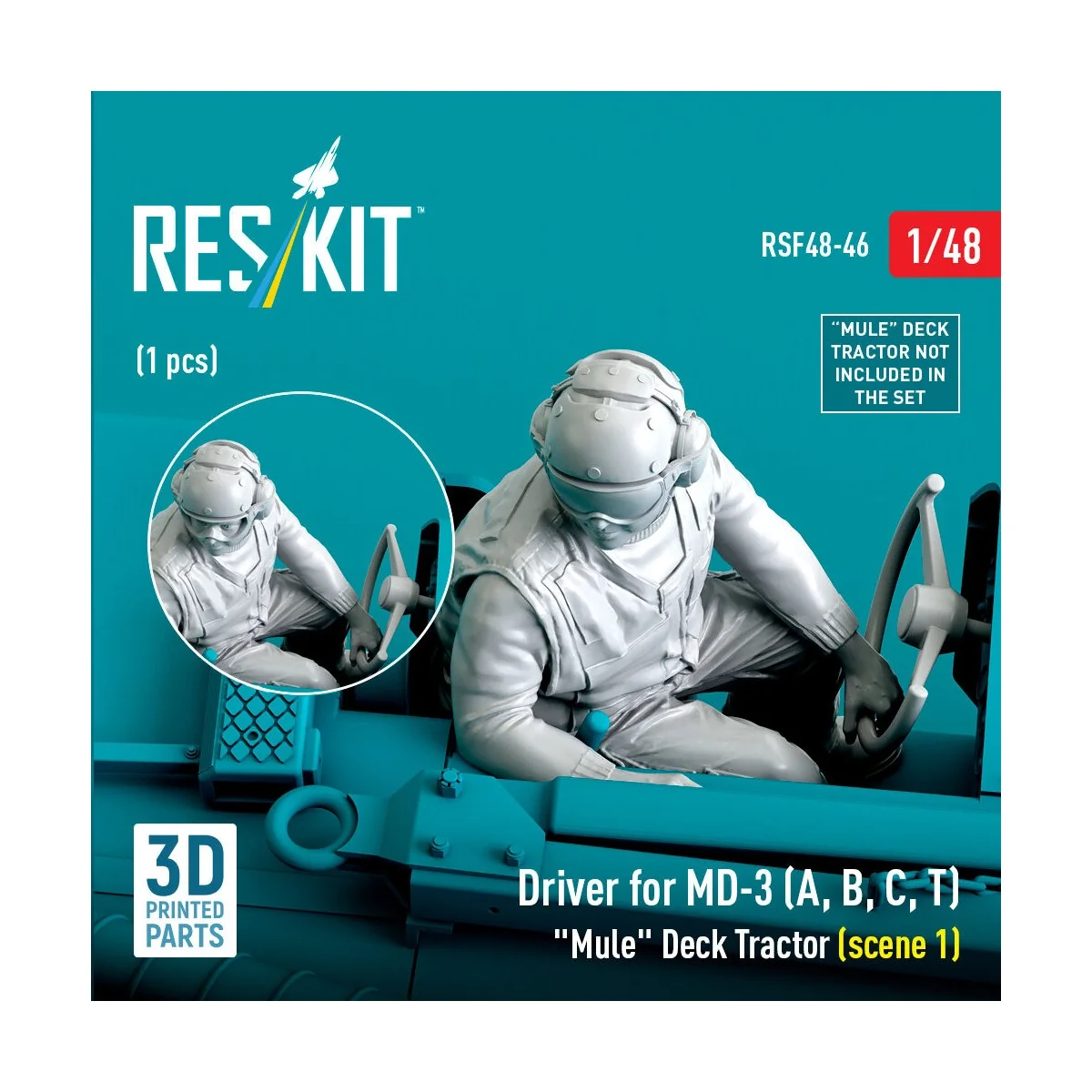 Driver for MD-3 (A, B, C, T) Mule Deck Tractor (scene 1) (1 pcs) (3...