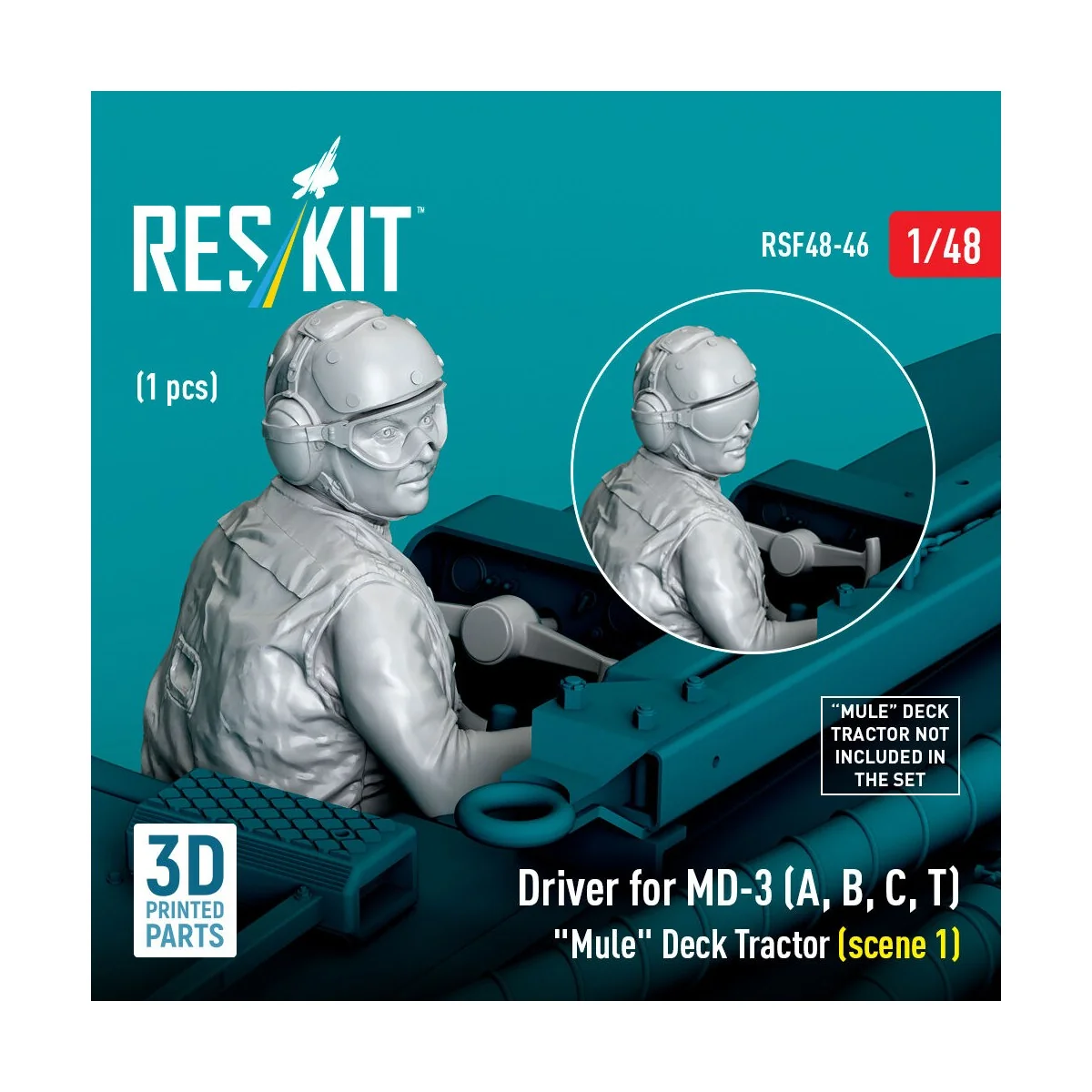 Driver for MD-3 (A, B, C, T) Mule Deck Tractor (scene 1) (1 pcs) (3...