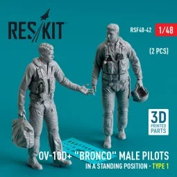 OV-10D+ Bronco male pilots (in a standing position - type 1) (2 pcs...