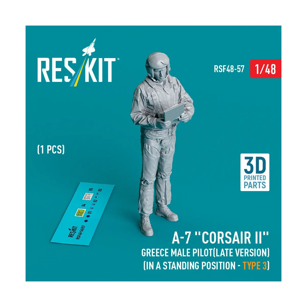 A-7 Corsair II Greece male pilot (in a standing position - type 3) ... A-7 Corsair II Greece male pilot (in a standing position - type 3) ...