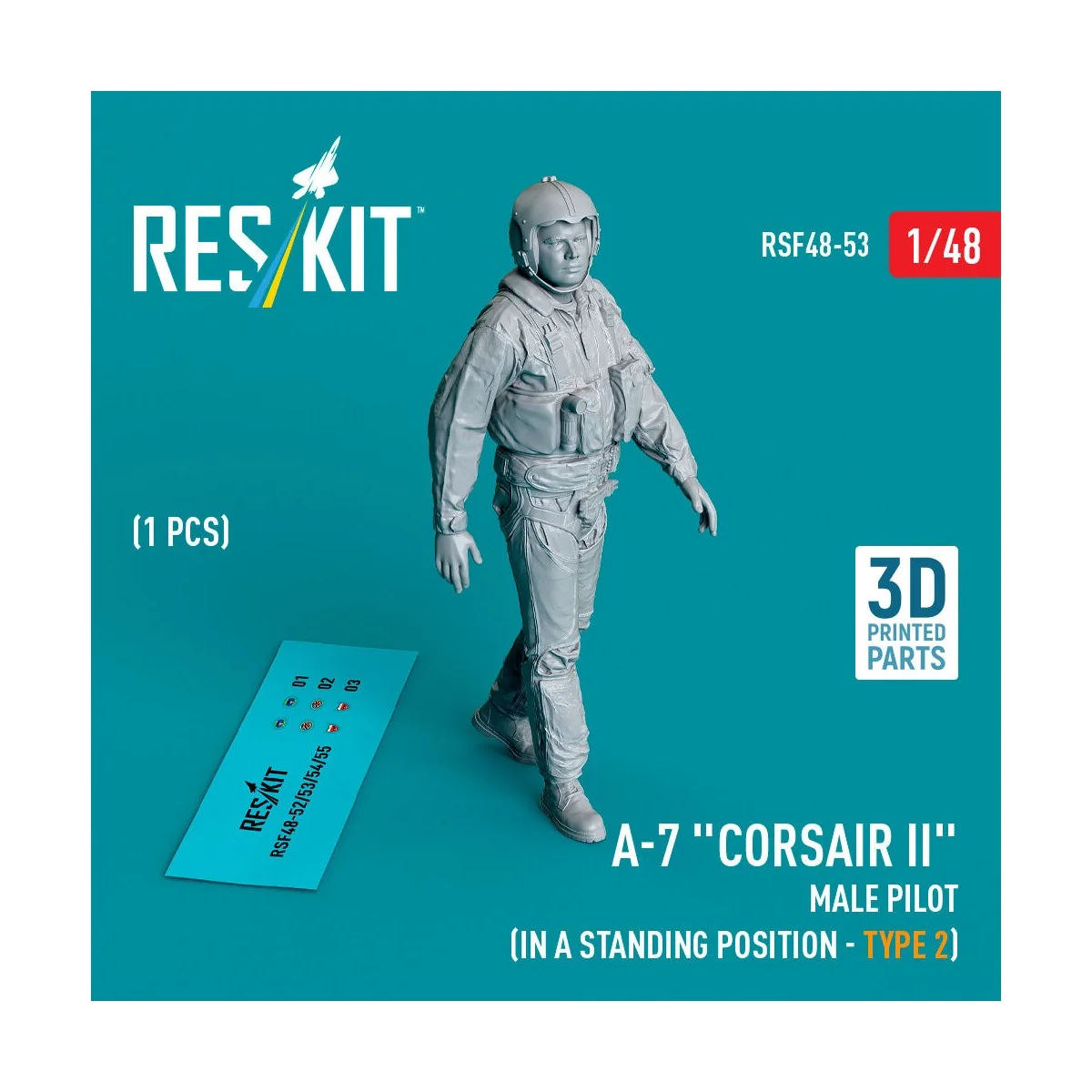 A-7 Corsair II male pilot (in a standing position - type 2) (1 pcs)...