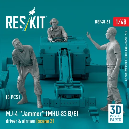 MJ-4 Jammer (MHU-83 B/E) driver & airmen (scene 2) (3 pcs) (3D Prin... MJ-4 Jammer (MHU-83 B/E) driver & airmen (scene 2) (3 pcs) (3D Prin...