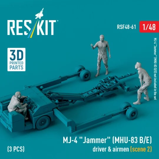 MJ-4 Jammer (MHU-83 B/E) driver & airmen (scene 2) (3 pcs) (3D Prin... MJ-4 Jammer (MHU-83 B/E) driver & airmen (scene 2) (3 pcs) (3D Prin...