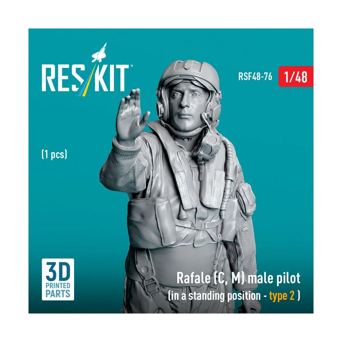 Rafale (C, M) male pilot (in a standing position - type 2) (1 pcs) ...