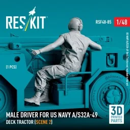 Male driver for US NAVY A/S32A-49 Deck Tractor (scene 2) (1 pcs) (3...