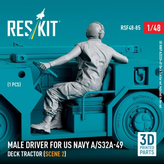 Male driver for US NAVY A/S32A-49 Deck Tractor (scene 2) (1 pcs) (3...