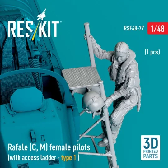 Rafale (C, M) female pilot (with access ladder - type 1) (1 pcs) (3...