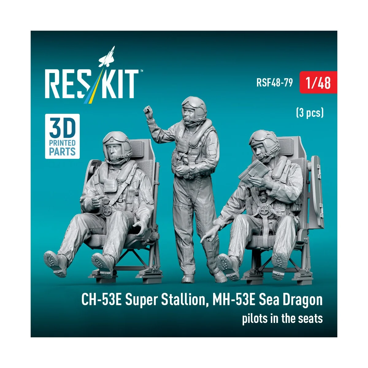 CH-53E Super Stallion, MH-53E Sea Dragon pilots in the seats (3 pcs... CH-53E Super Stallion, MH-53E Sea Dragon pilots in the seats (3 pcs...