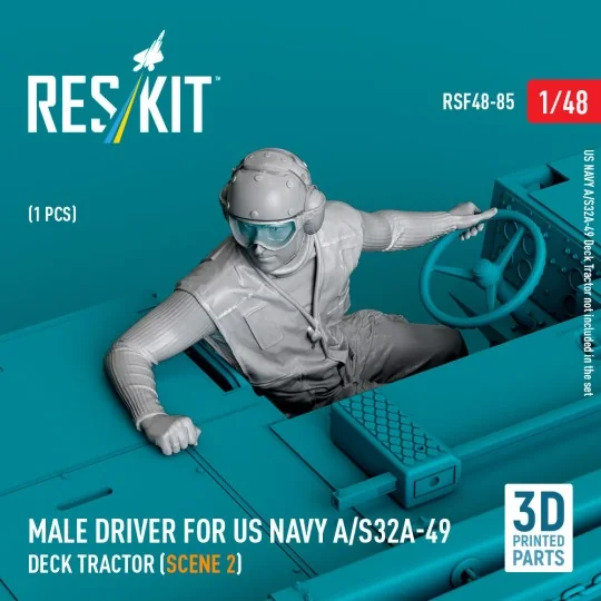 Male driver for US NAVY A/S32A-49 Deck Tractor (scene 2) (1 pcs) (3...