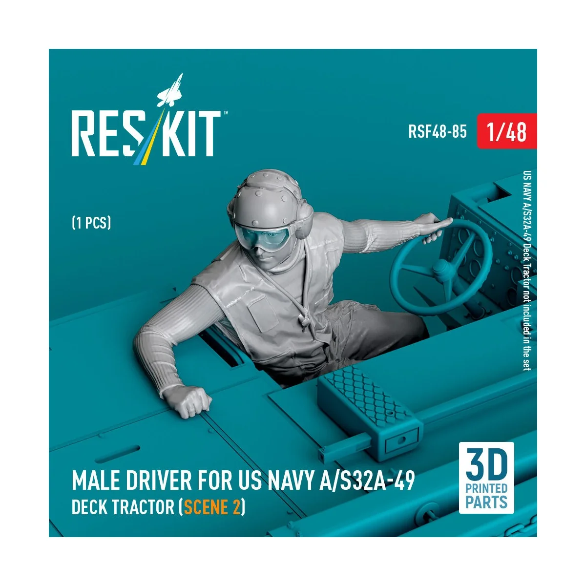 Male driver for US NAVY A/S32A-49 Deck Tractor (scene 2) (1 pcs) (3...
