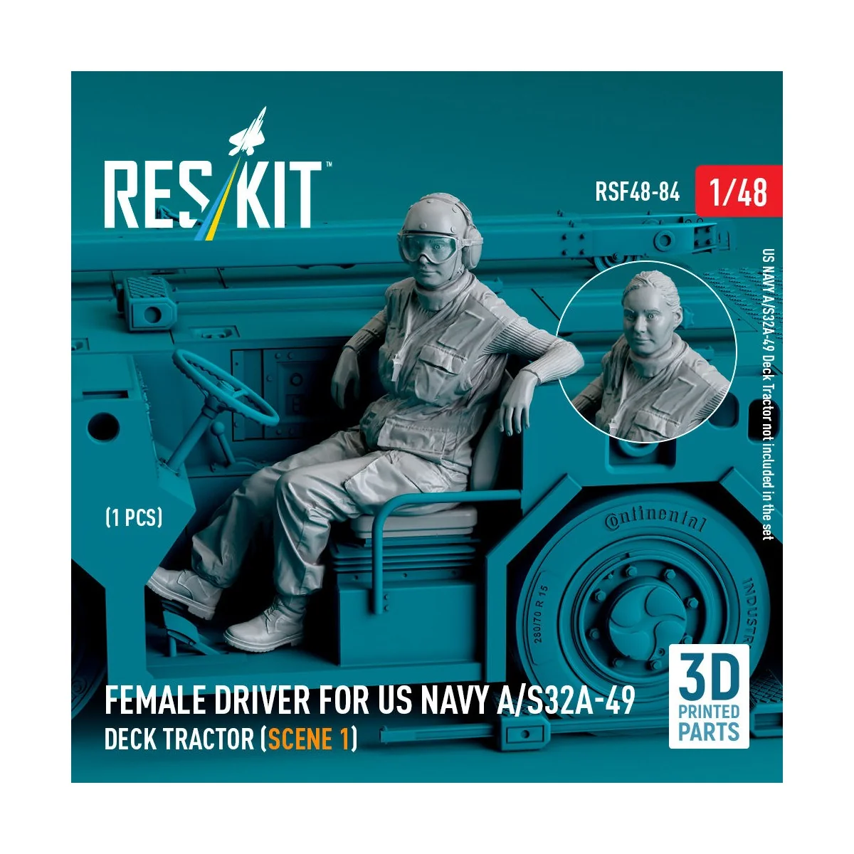 Female driver for US NAVY A/S32A-49 Deck Tractor (scene 1) (1 pcs) ...