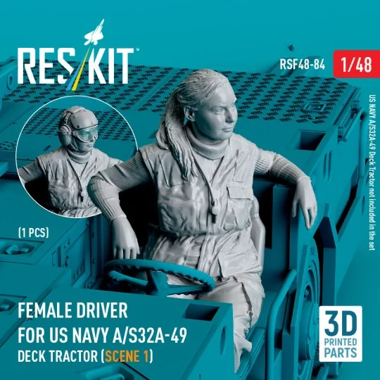 Female driver for US NAVY A/S32A-49 Deck Tractor (scene 1) (1 pcs) ...