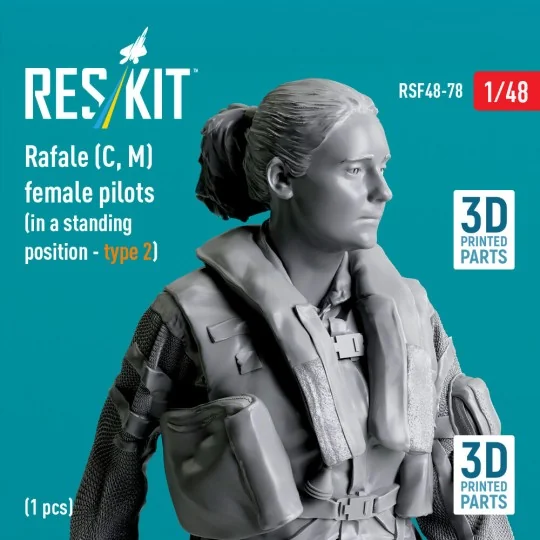 Rafale (C, M) female pilot (in a standing position - type 2) (1 pcs...