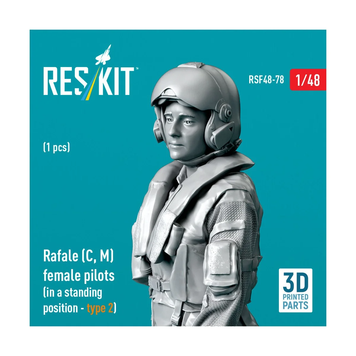 Rafale (C, M) female pilot (in a standing position - type 2) (1 pcs...