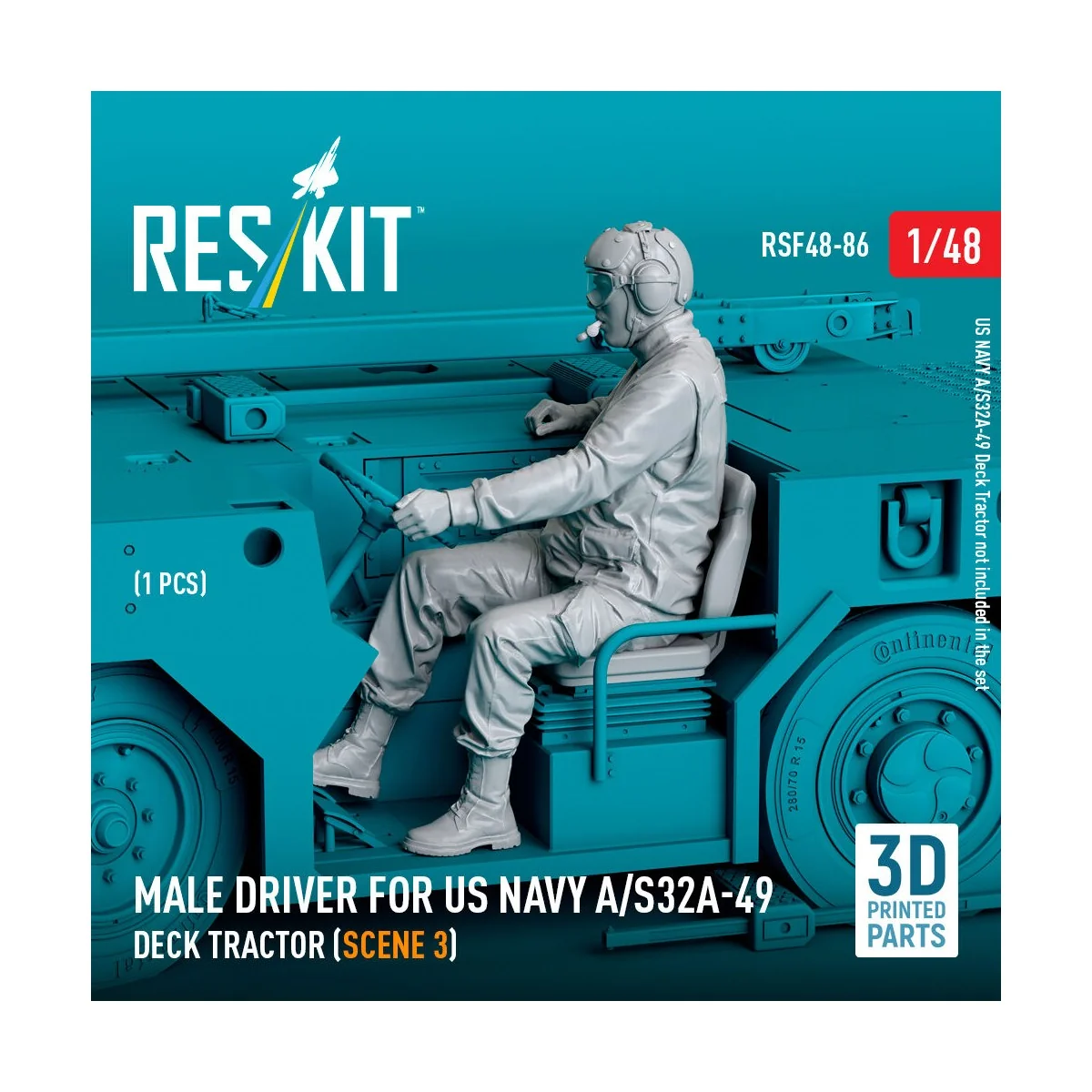 Male driver for US NAVY A/S32A-49 Deck Tractor (scene 3) (1 pcs) (3... Male driver for US NAVY A/S32A-49 Deck Tractor (scene 3) (1 pcs) (3...